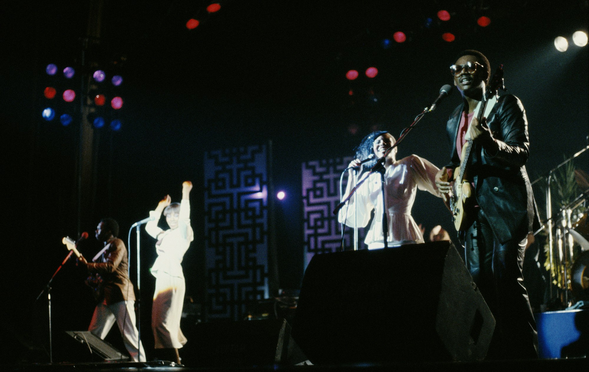 Chic at the Hammersmith Odeon, London, October 1979. Photo by Mike Prior/Redferns.